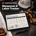 Constructools Manpower & Labor Tracker – Construction Excel Template — illustrative product mockup