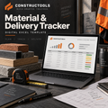 Constructools Material & Delivery Tracker – Construction Excel Template — illustrative product mockup